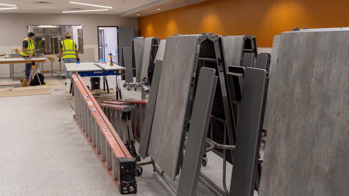 The cafeteria is under construction at the new Boys & Girls Club in Kuna. The new facility is scheduled to open July 12. The club offers free meals for participants.