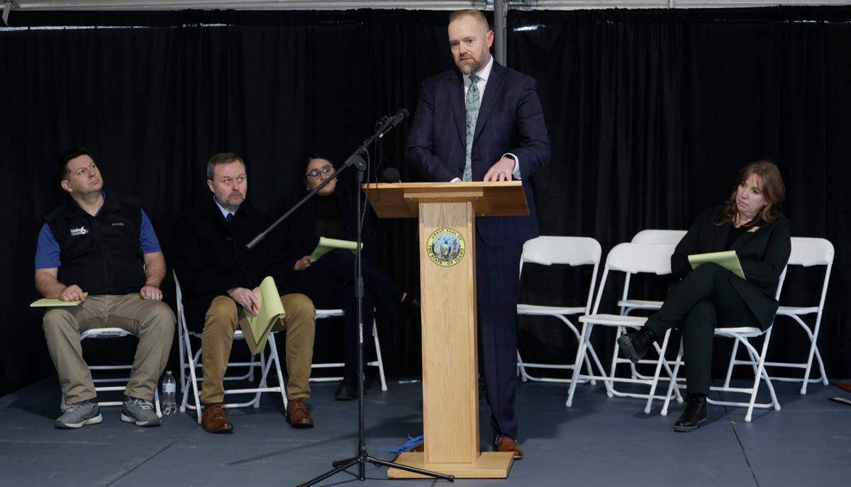 Josh Tewalt, director of the Idaho Department of Correction, addressed the media at the state prison complex south of Boise in February 2024 after the failed execution of death row prisoner Thomas Creech by lethal injection.