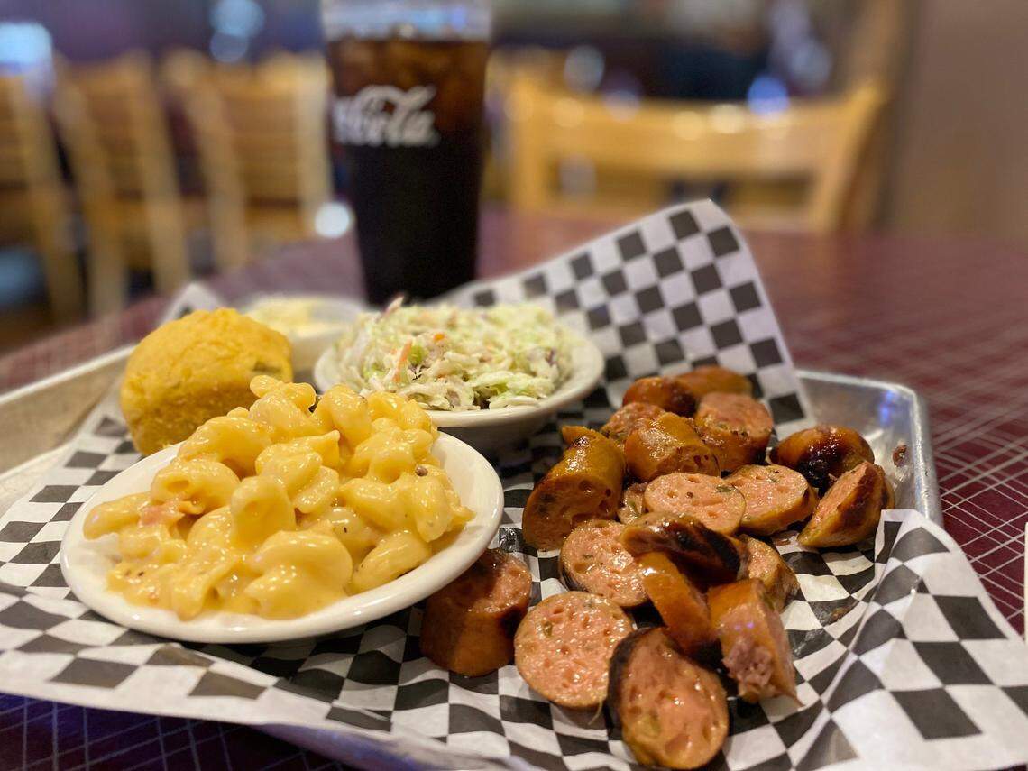 Although dine-in service is still available at Big Daddy’s BBQ in Meridian, which remains open, much of the business has shifted to takeout. “I feel blessed just because we have a product that travels so well,” co-owner and pitmaster Hoss Grigg said.