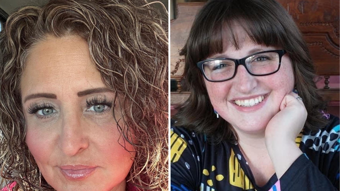 Jessica Ross (left) and Janice Reay (right) died in a car crash Friday along Interstate 86.