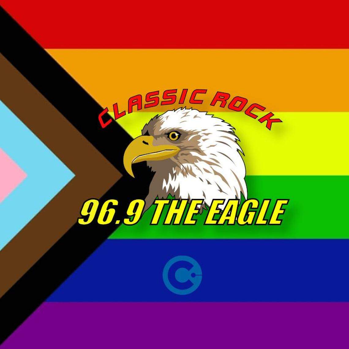 The Eagle changes its logo on Facebook to celebrate Pride Month.