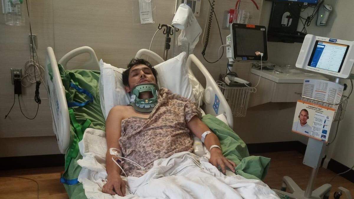 Fredy Inca Cisneros recibió una paliza mientras hacía compras en Perú para su tienda latina de Idaho. Le rompieron tres costillas, le fracturaron el cuello y la columna y le colapsaron un pulmón