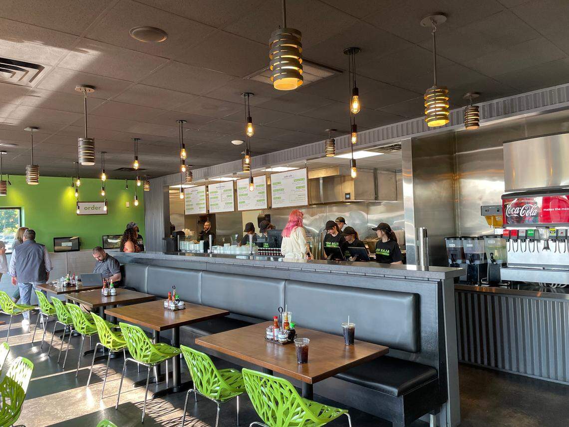 The street-food-style interior of Naked Fins has given way to a fresh look at Zen Baja.