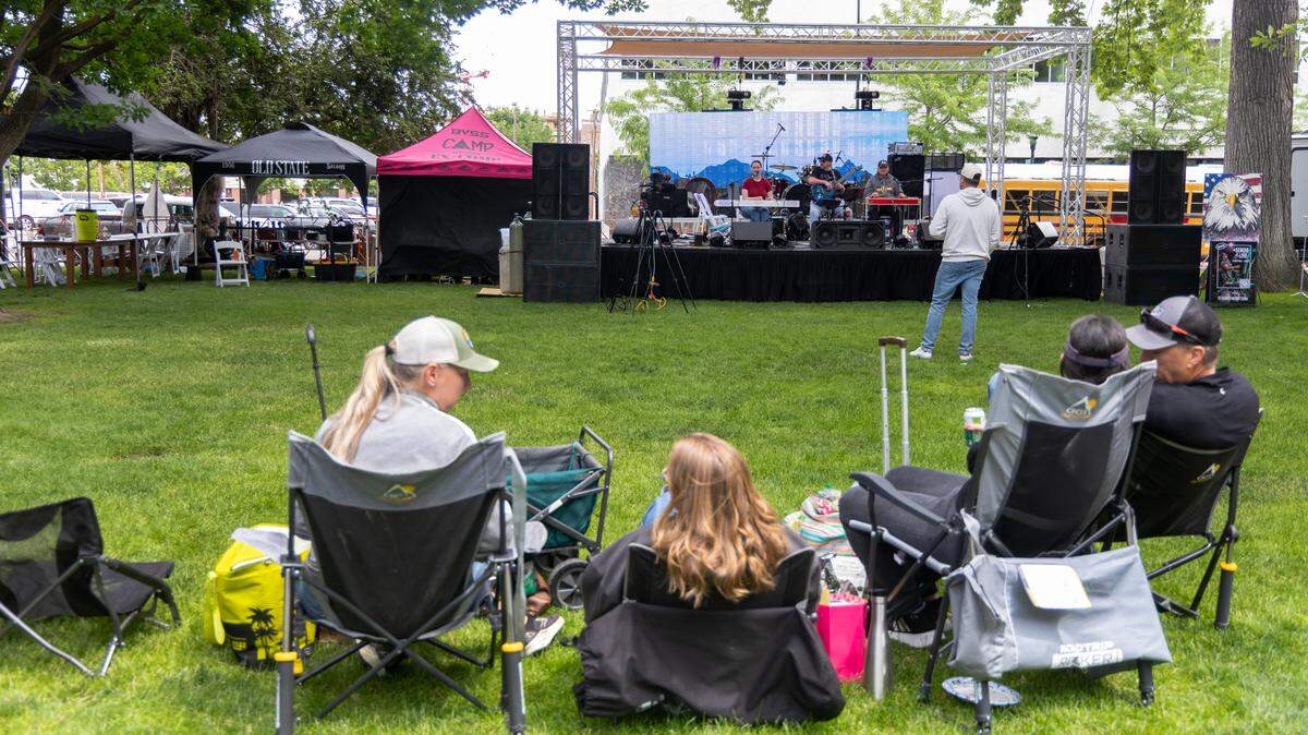 There was a small turnout at Hetero Awesome Fest in downtown Boise, Saturday, June 21, 2025.