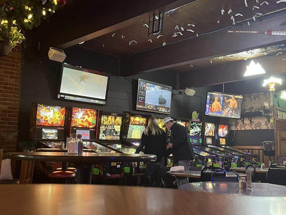 Pinball is one of the attractions at Jumpin’ Janet’s in Boise.