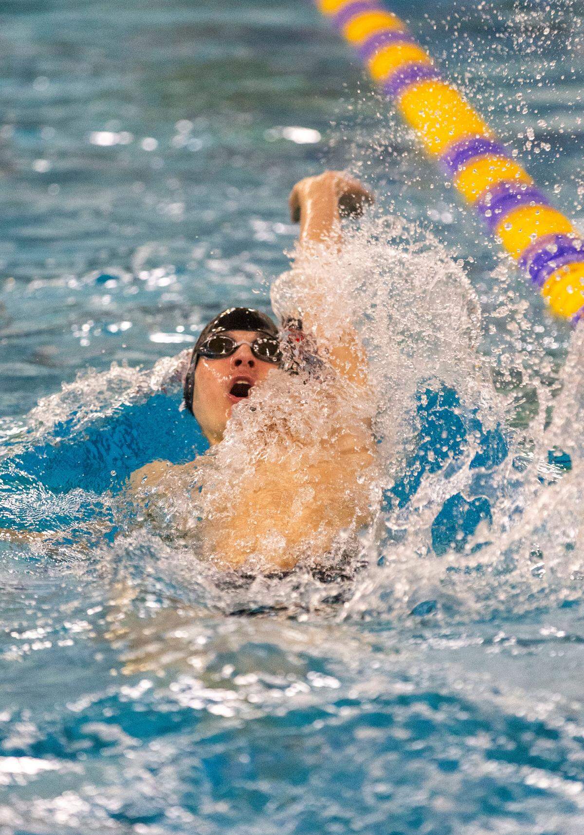 Boise junior Tyler Young won the 6A boys state title in the 100-yard backstroke in 52.38 seconds Saturday at the West YMCA.
