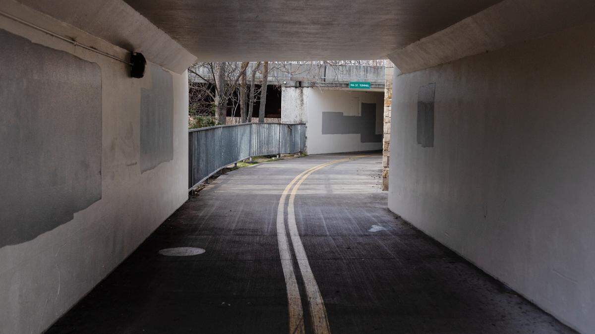 Graffiti has been covered up along the Greenbelt next to the Idaho Anne Frank Human Rights Memorial.