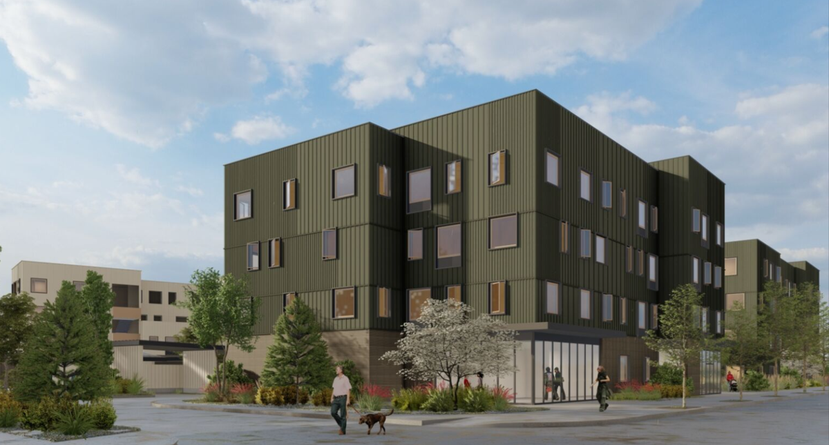 Boise developer Roundhouse is building the Finch apartment complex along Shoreline Drive between Main Street and Fairview Avenue in Boise’s West End.