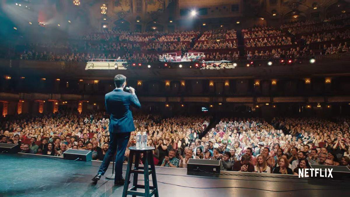 A still from the 2018 Netflix comedy special, “John Mulaney: Kid Gorgeous at Radio City.”