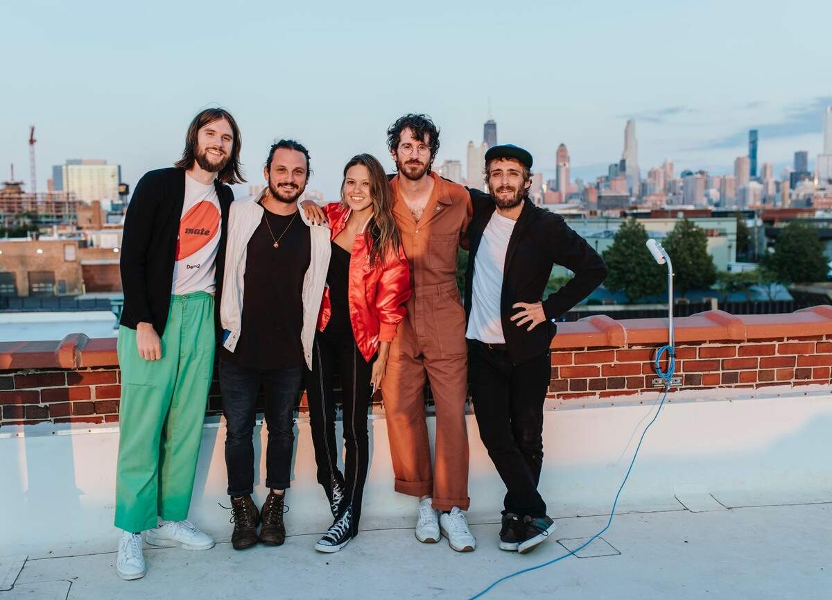 Mt. Joy, from left: Matt Quinn, Sam Cooper, Jackie Miclau, Michael Byrnes and Sotiris Eliopoulos.