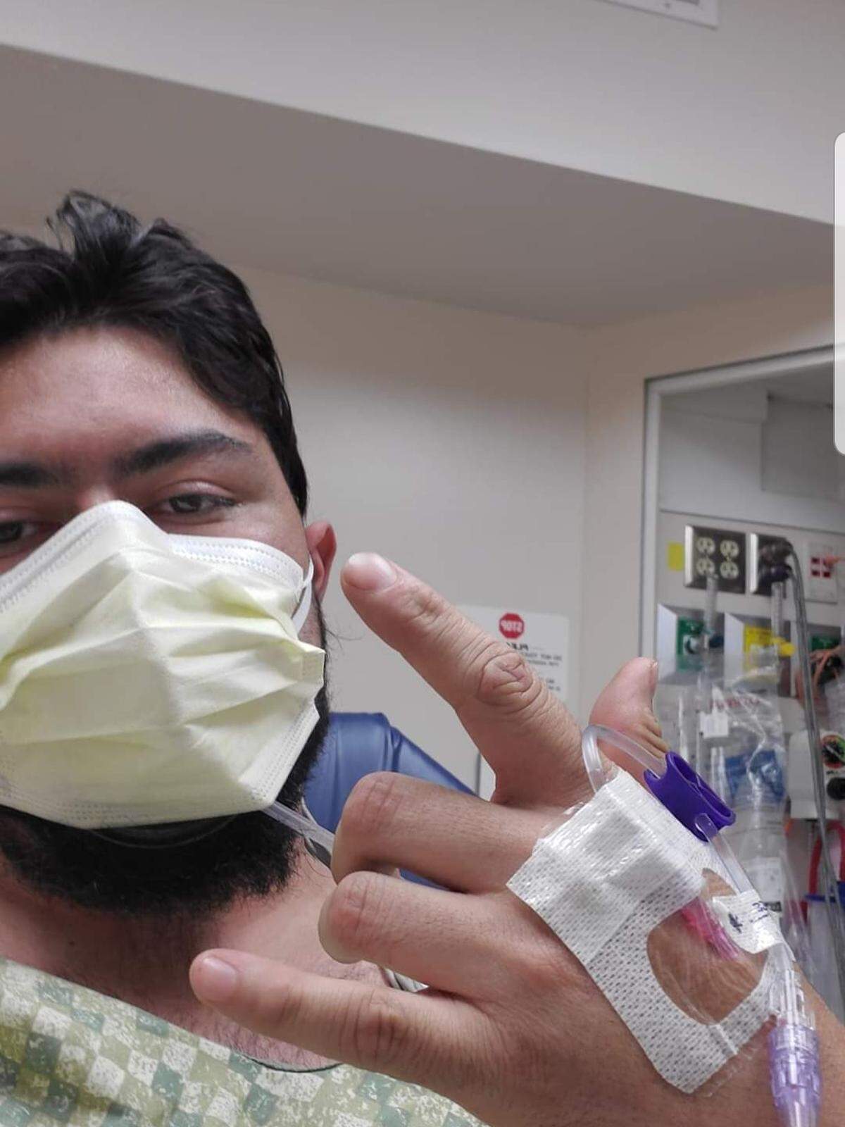 Bryson Buffington was admitted to the St. Luke’s Downtown Boise hospital on July 2, after having symptoms of COVID-19. The 23-year-old tested positive for the coronavirus. He spent two weeks in the hospital, hooked up to oxygen.