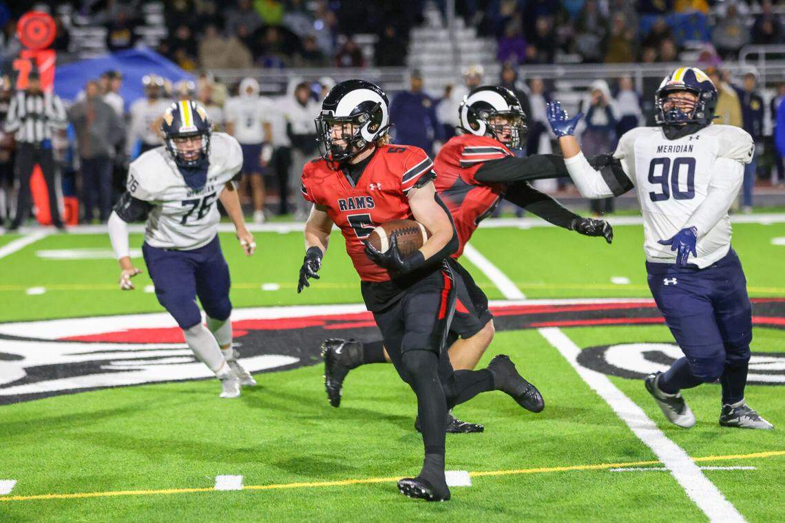 Highland running back Jackson Riddle was voted the 5A All-Idaho Football Player of the Year by the state’s coaches.