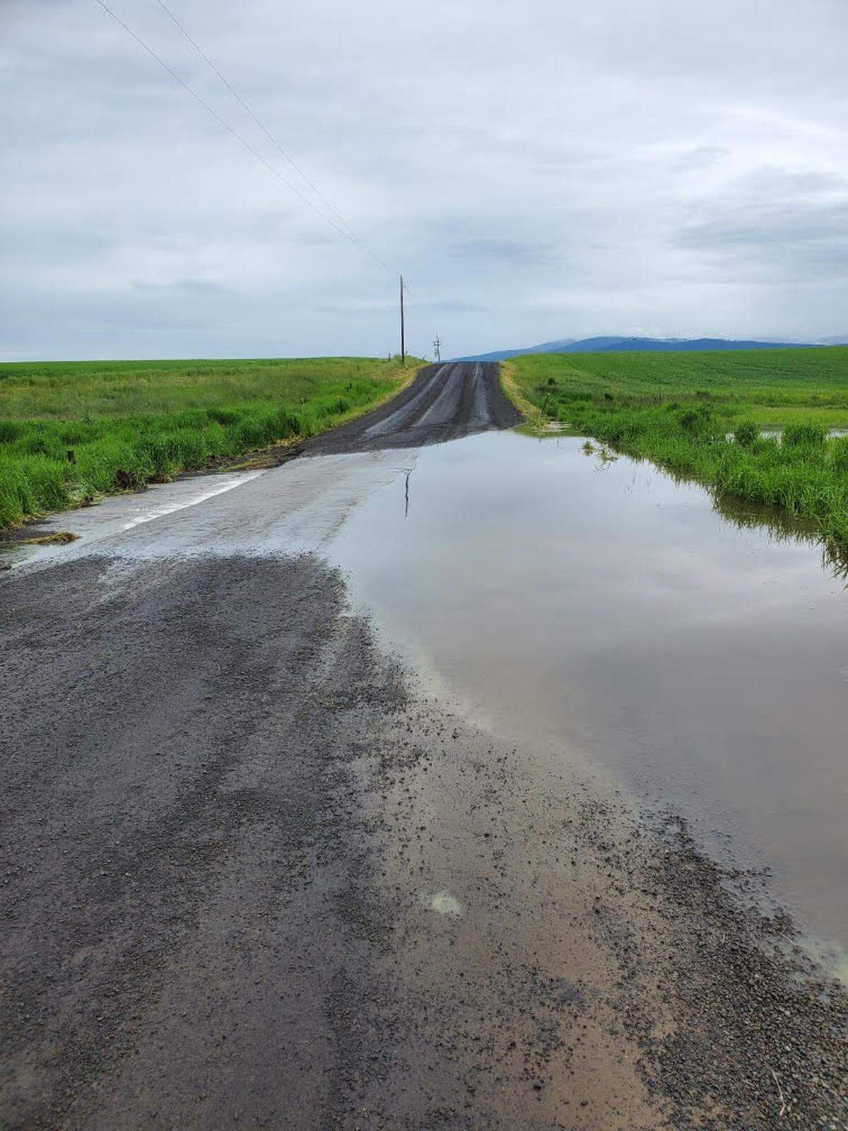 Farther north, Luke’s Gulch Road closed because of flood concerns.