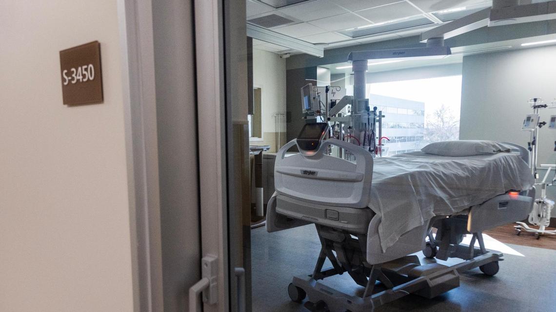 Large ICU rooms with 360-degree access to the patient will allow access of mobile bedside technology to patients at the new Neuro, Surgical, Trauma ICU unit at Saint Alphonsus Regional Medical Center in Boise.