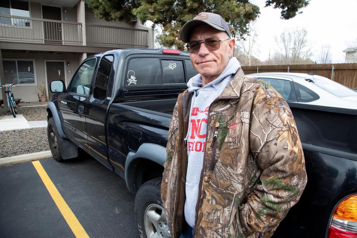 “It was a hard decision,” said Jeff Olson, 59, about feeling the need to leave his Boise convenience store job because of the high-risk nature of coronavirus. The veteran lives with chronic obstructive pulmonary disease, or COPD. “I don’t bail on people. I really feel like I’m letting them down ... I’m a vet,” Olson said. “We don’t crawl out of foxholes, we crawl into them.”