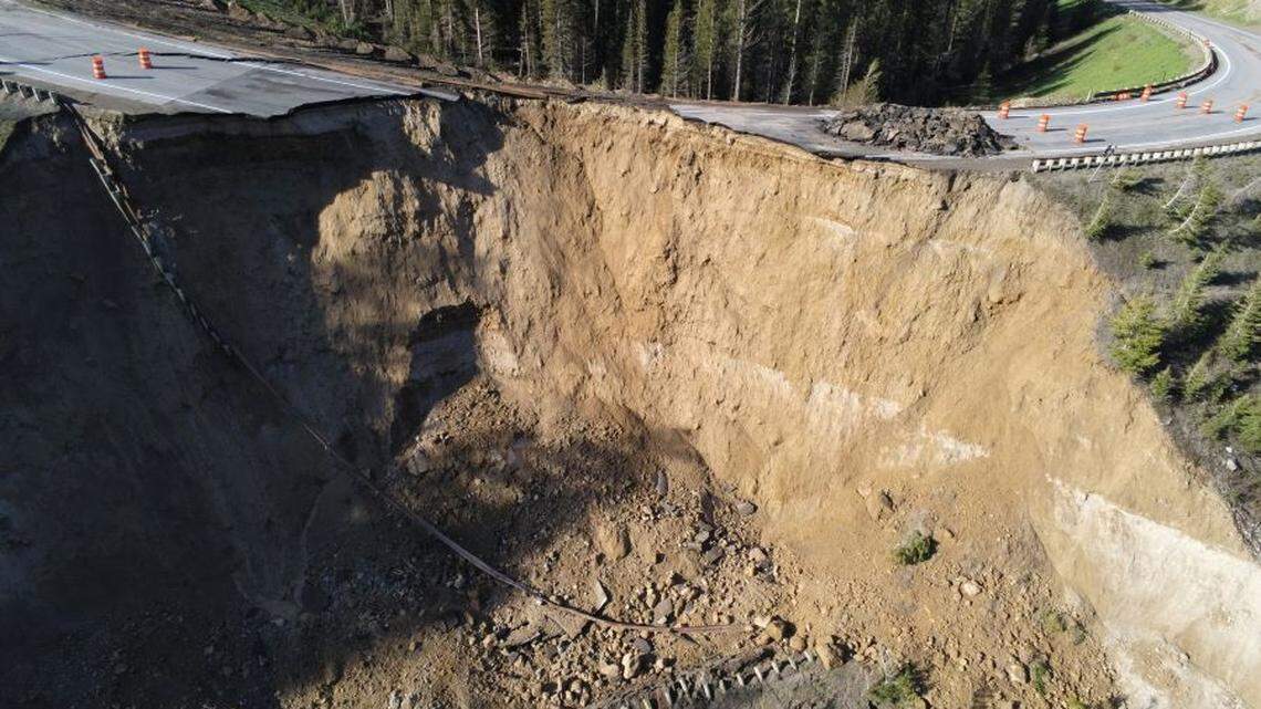 ‘Catastrophic failure’ on Teton Pass road near Idaho border. No timeline for reopening