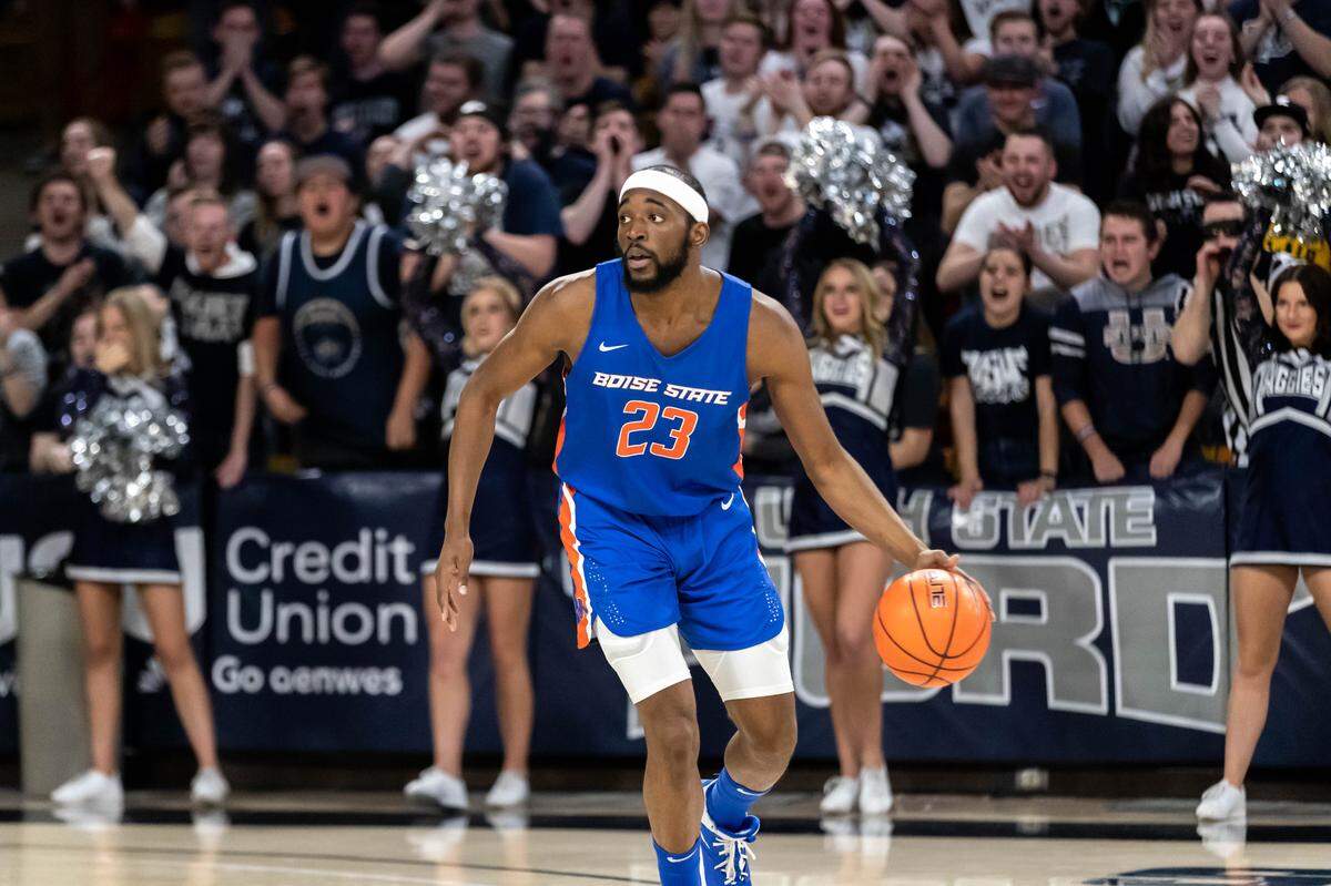 Boise State senior RJ Williams had four points and four rebounds in 11 minutes of action. He fouled out with 13:42 left in the second half of the Broncos’ 70-61 loss at Utah State.