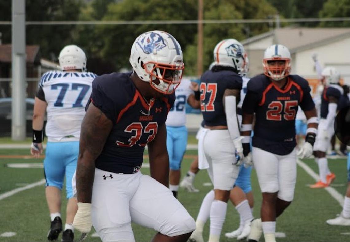 Junior college transfer Cortez Hogans Jr. began his college career as a middle linebacker at Northern Illinois.