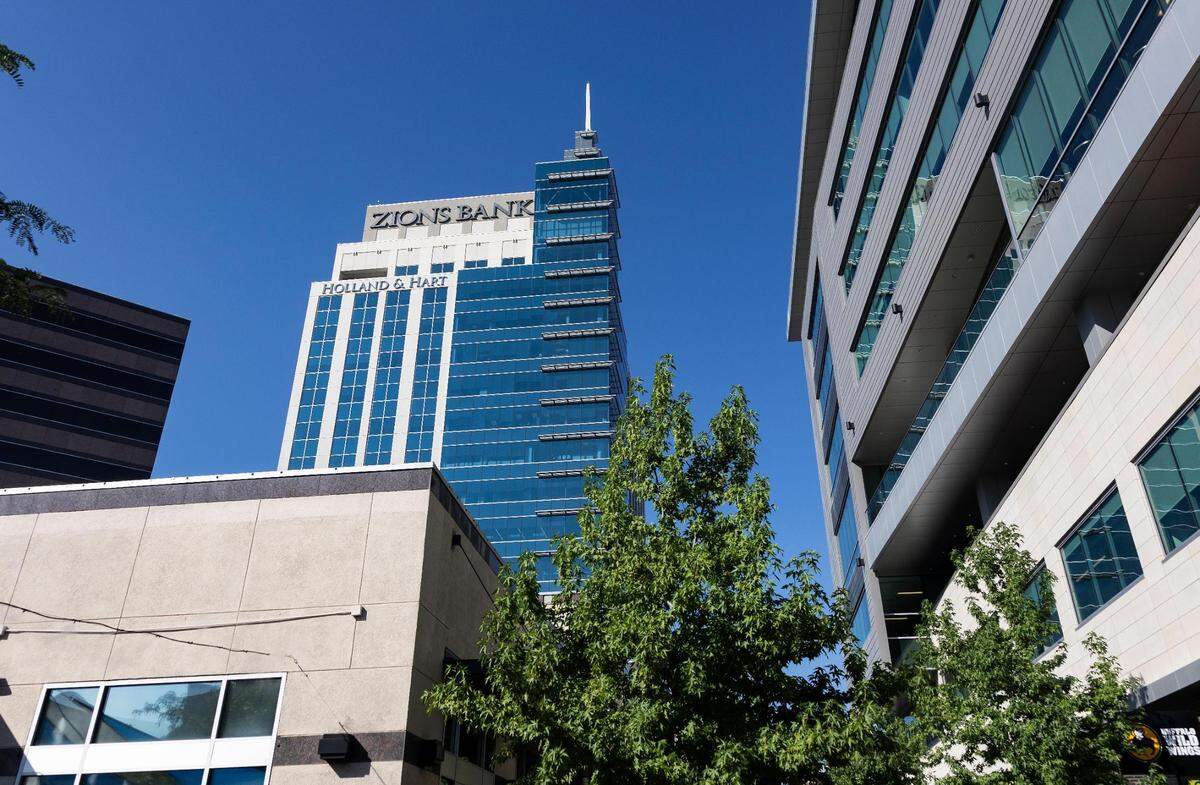 The 8th and Main building, built in 2014, started a wave of downtown Boise redevelopment.