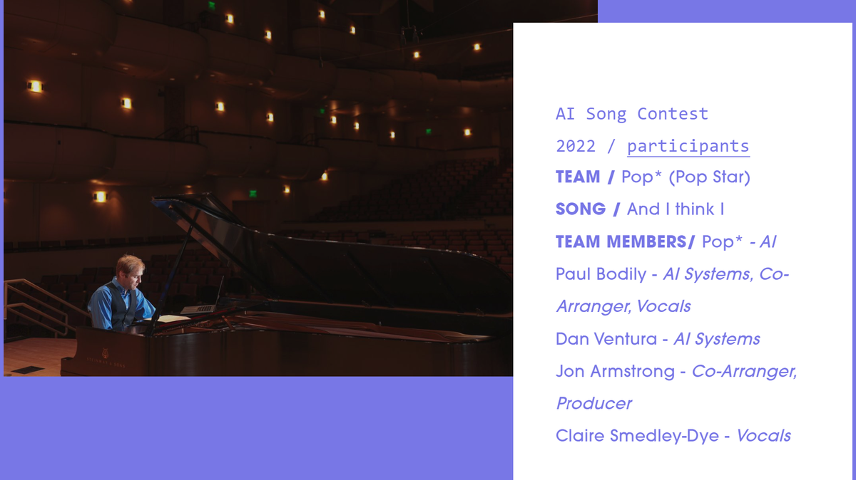 Pop* is an artificial intelligence that was created at Idaho State University and is a finalist for the worldwide AI Song Contest.