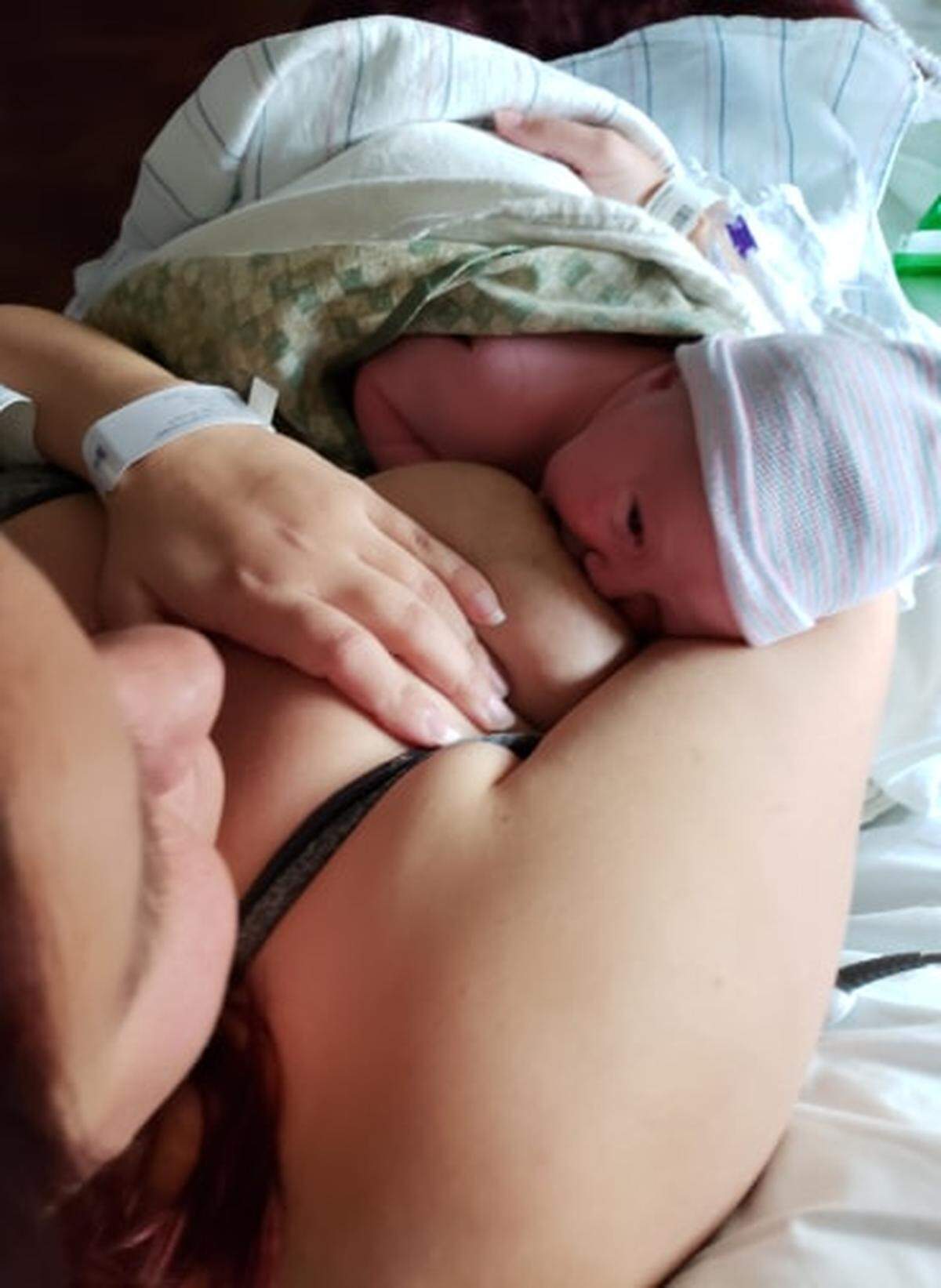 Stacy Coleman submitted this photo of one of one of her grandchildren being breastfed to a contest at the Western Idaho Fair. It was rejected due to a nudity rule.