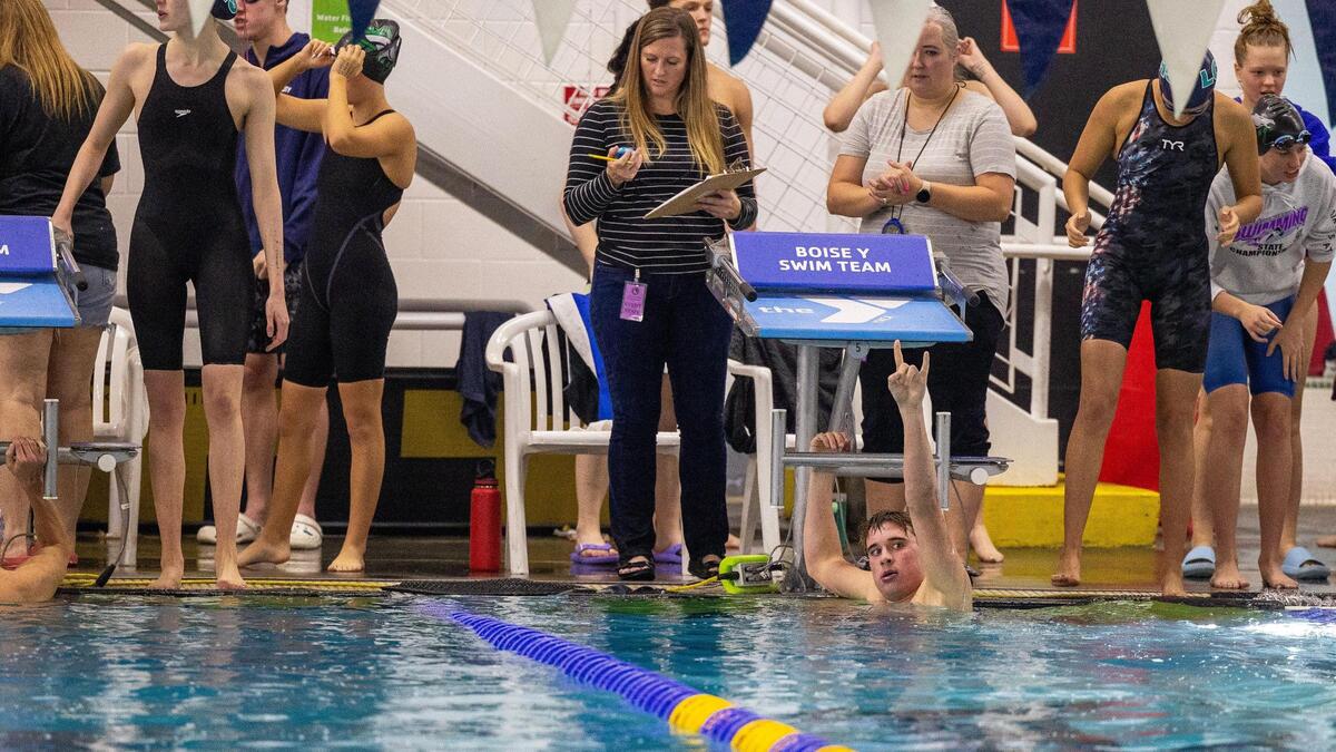 Meridian’s Josh Hart is the reigning state champ in the 100 breaststroke.