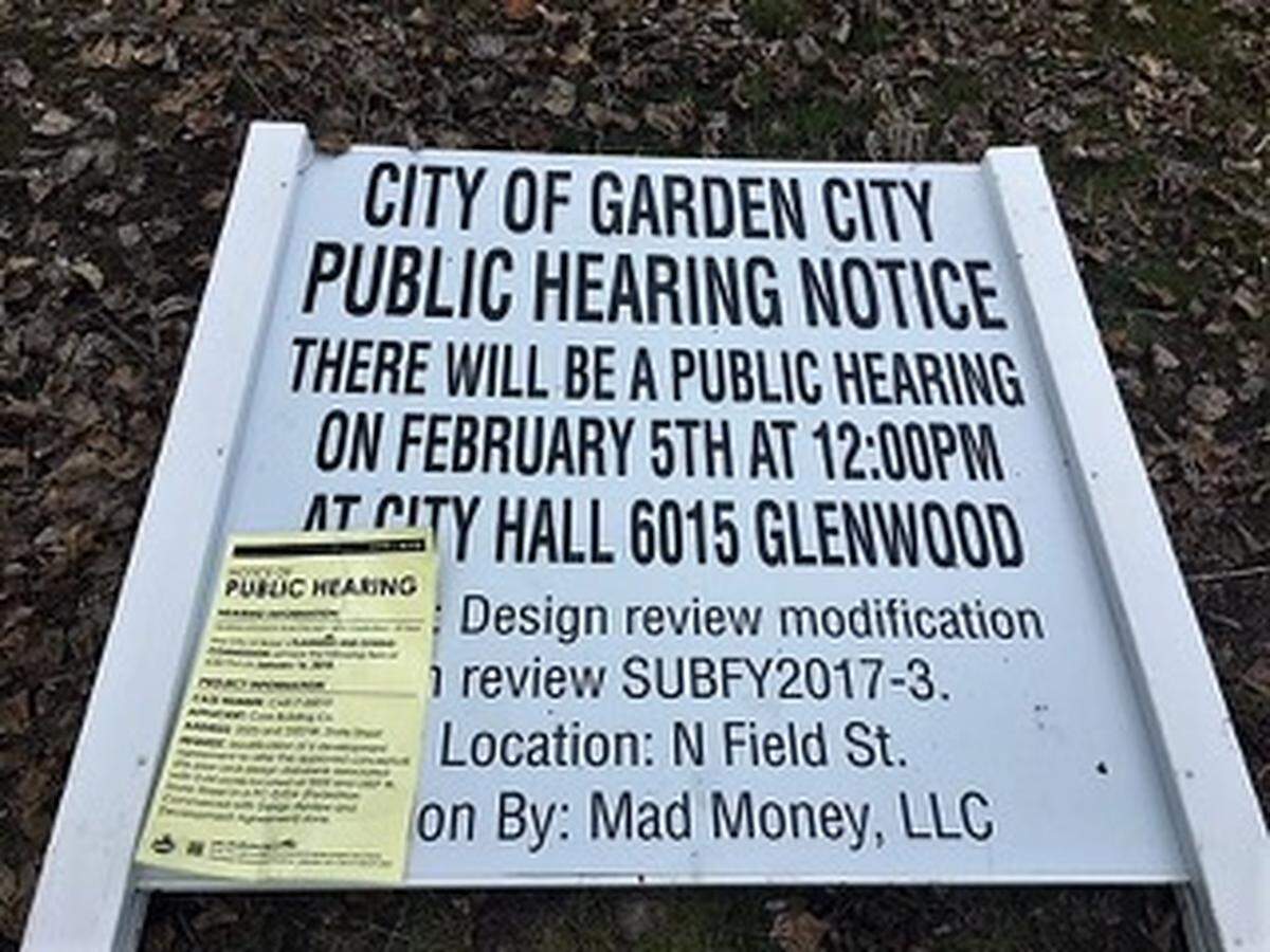 Local activists pushing for Boise to be more transparent in the development process point to the difference in signs posted by this city and neighboring venues such as Garden City.