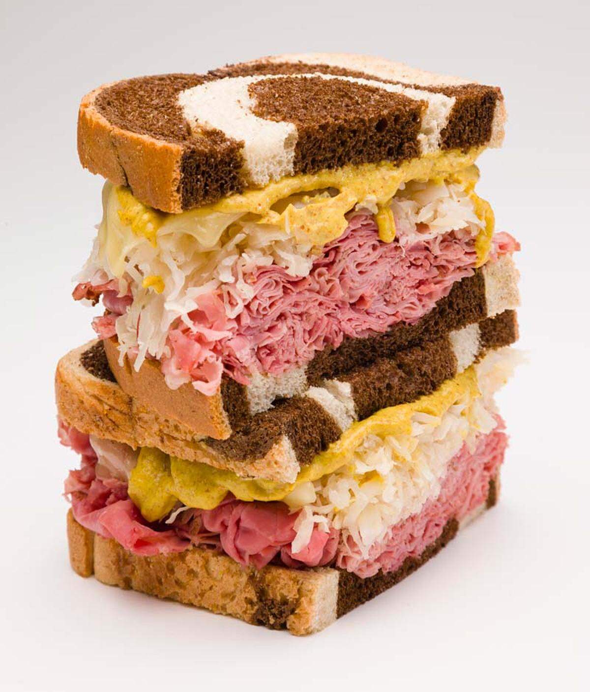 The Rockefeller Reuben at Gandolfo’s Deli.