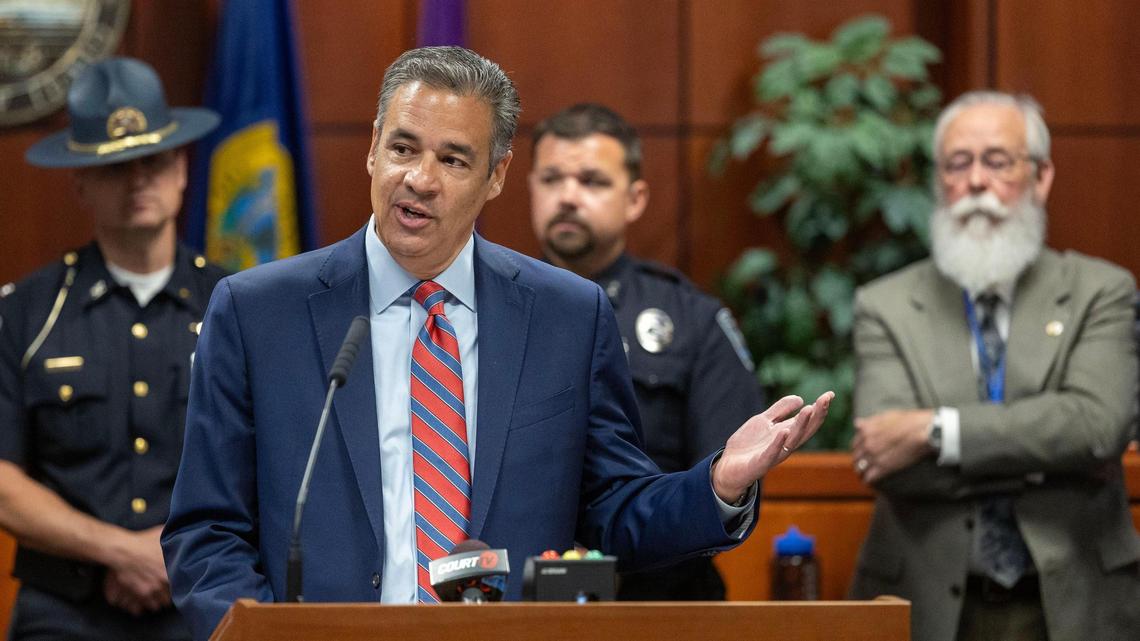 Idaho Attorney General Raúl Labrador in 2025. Labrador’s office created barriers to compensation for crime victims, according to a state senator and emails received via a records request. 