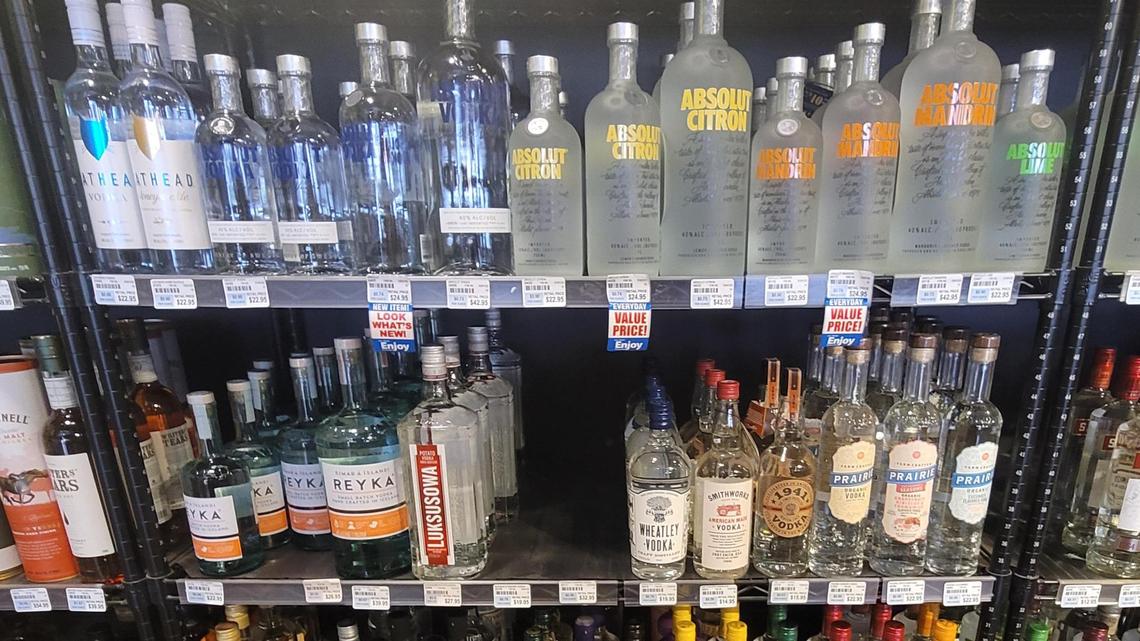 Bottles of Russian Standard vodka were removed from state-owned liquor stores in Idaho on Monday, in response to the Russian invasion of Ukraine.