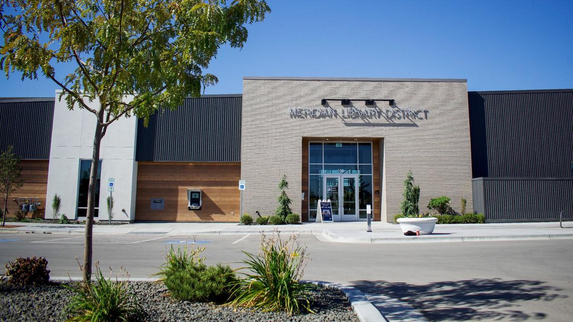 Exterior of Meridian Library District’s newest branch, the Library at Pinnacle.