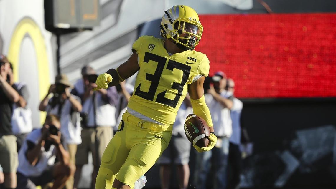 Former Oregon running back Cyrus Habibi-Likio has signed with Boise State.
