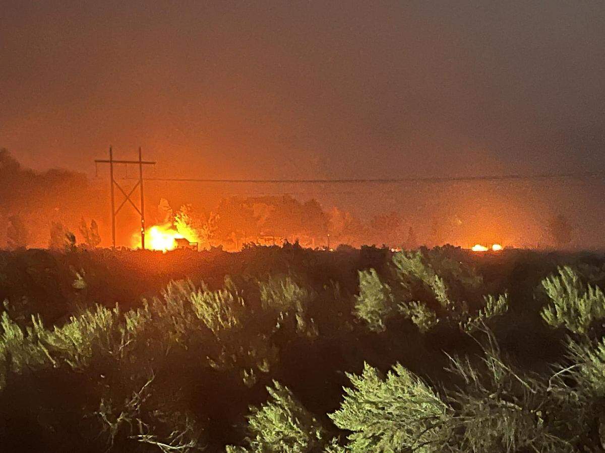 The Bureau of Land Management took charge of Plex Fire firefighting efforts.
