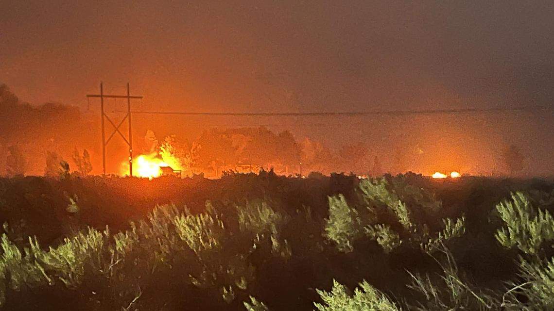 The Plex Fire on Bureau of Land Management land is shown in this September file photo.