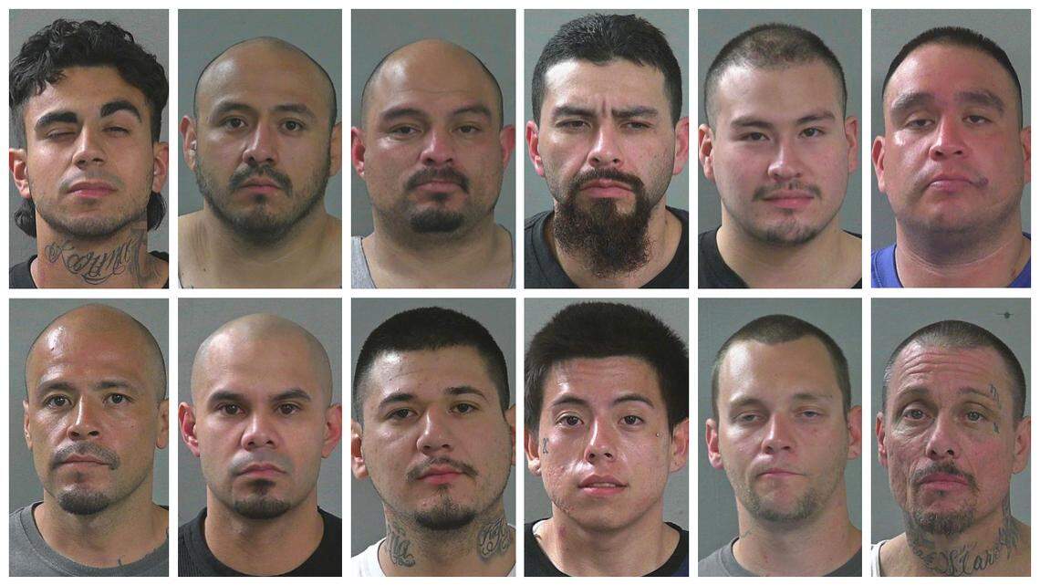 From top left: Jose Magdaleno, Agustin Olvera, David Mendoza, David Valdez, James Steelman, Carlos Zamora, Manuel Castro, John Hernandez, David Ramirez, Noel Crispin, Matthew Alsip, George Heidenreich