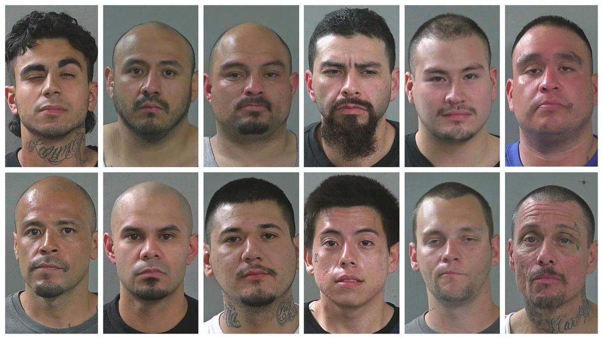 From top left: Jose Magdaleno, Agustin Olvera, David Mendoza, David Valdez, James Steelman, Carlos Zamora, Manuel Castro, John Hernandez, David Ramirez, Noel Crispin, Matthew Alsip, George Heidenreich