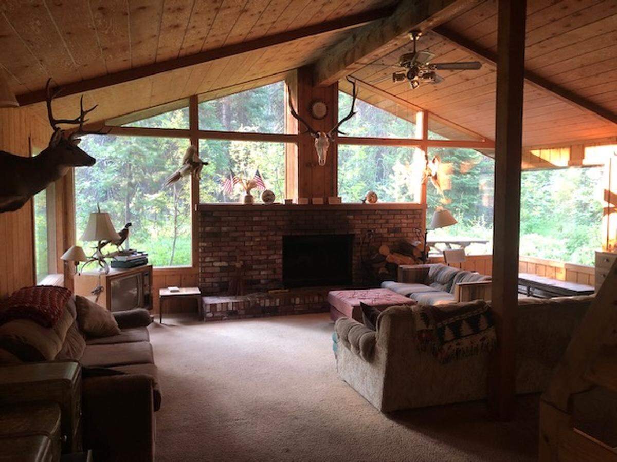 This undated photo shows the Humphreys’ cabin at 2060 Warren Wagon Road in McCall, Idaho, that failed to sell at auction this summer, leaving the owner with few good options.