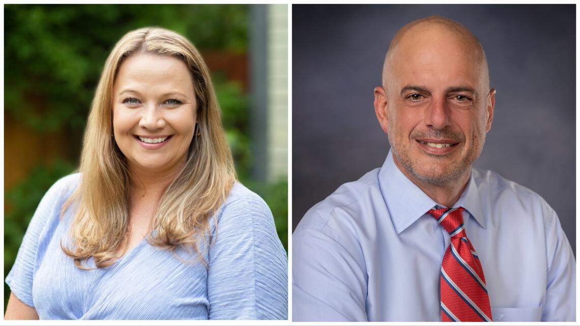 Meredith Stead, left, and Jeremy Gugino are running for Boise City Council in District 5.