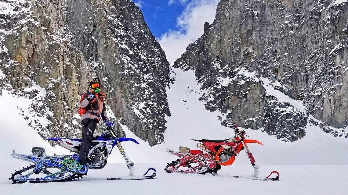 Sick of unwieldy snowmobiles? Snow bikes combine winter riding, maneuverable motorcycles
