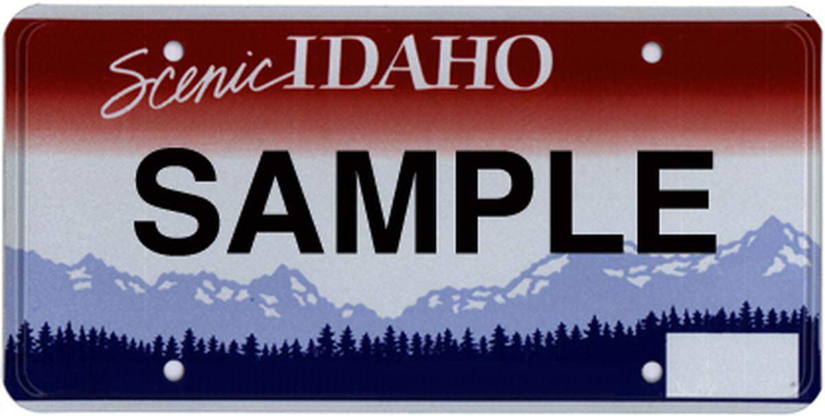 The mountain and forest image used on most Idaho license plates was originally trademarked in 1987.