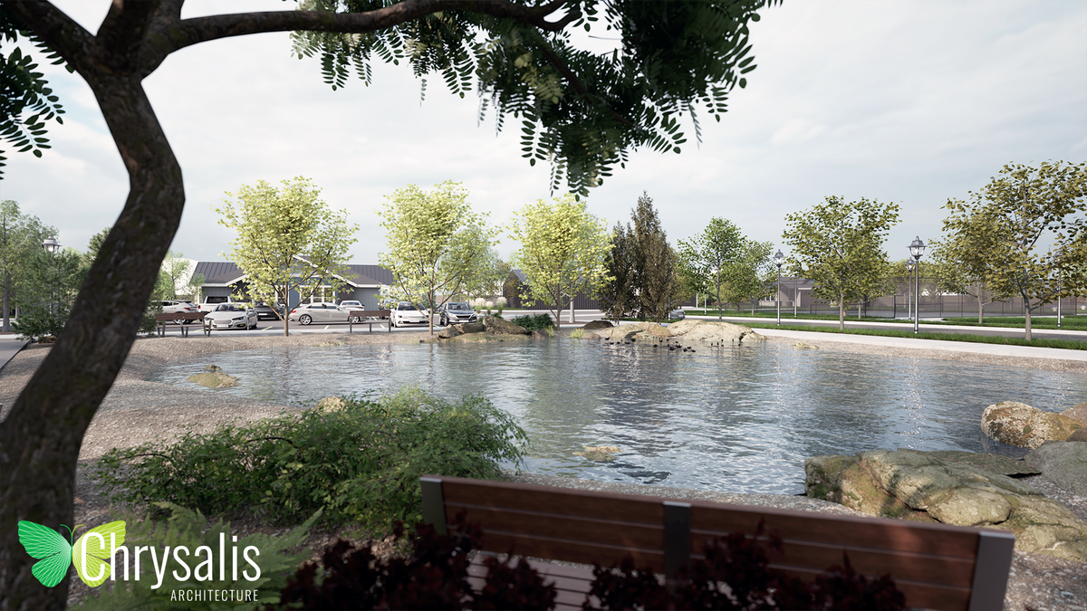 Following the redevelopment, the community would have areas for meditation and for remembrance of previous residents of Boise Christian Homes.