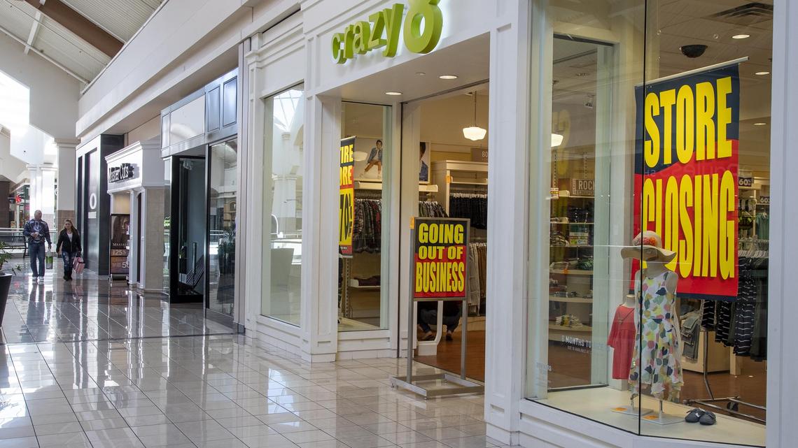 Crazy 8 at Boise Towne Square is among stores closing there.
