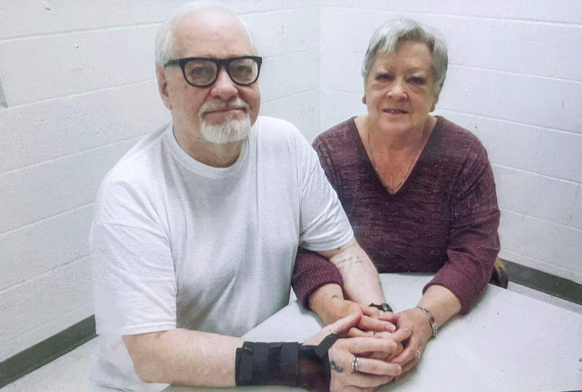 Thomas Creech, left, is Idaho’s longest-service death row prisoner, including after a failed execution by lethal injection in February 2024. He married his wife, LeAnn Creech, in 1998 while incarcerated.