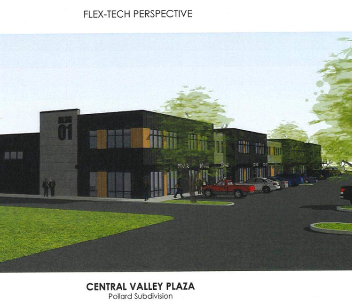 Commercial buildings like this one are part of the proposed Central Valley Plaza at Idaho 16 and Chinden Boulevard in northwest Meridian.