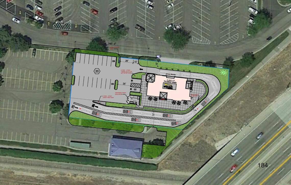 During an April 21 pre-application meeting with city officials, In-N-Out presented this site plan for a new location at 140 N. Milwaukee St., near the Boise Towne Square mall. There are no In-N-Out locations yet in Idaho.