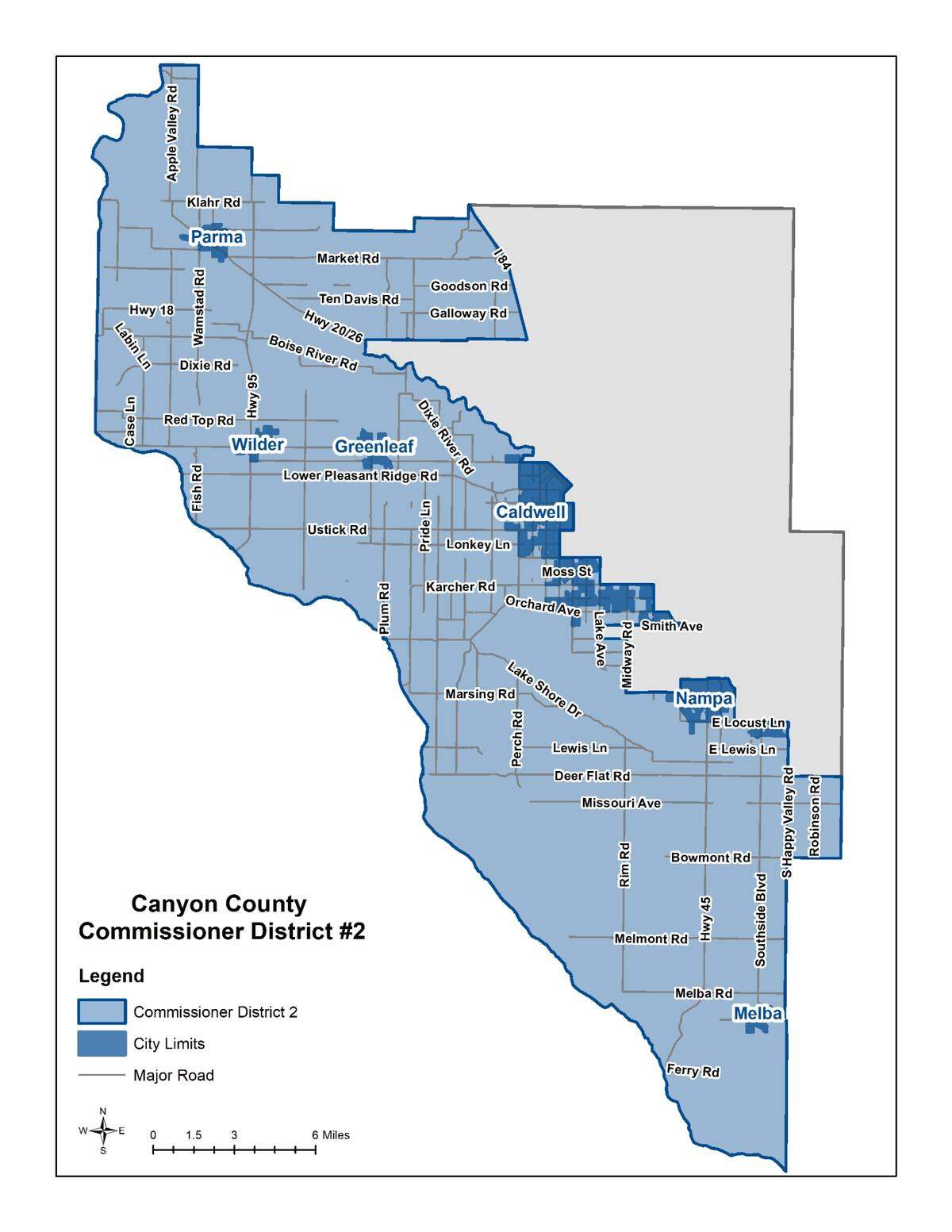Smith, a Republican, was sworn in as commissioner of District 2 in January 2021 and oversees much of rural Canyon County but also south Nampa and west Caldwell.
