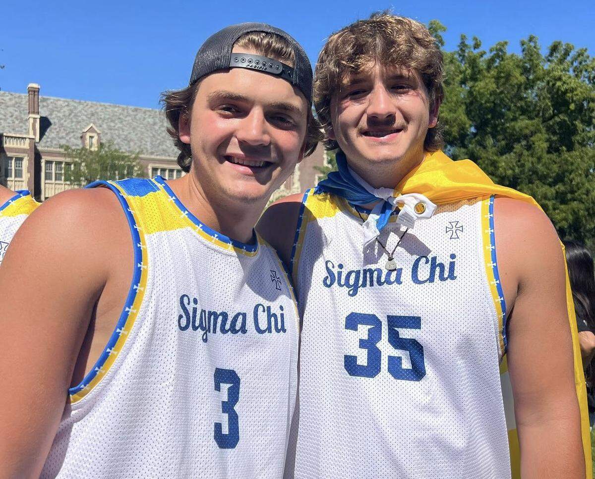 Hunter Chapin, left, was the triplet brother of stabbing victim Ethan Chapin.