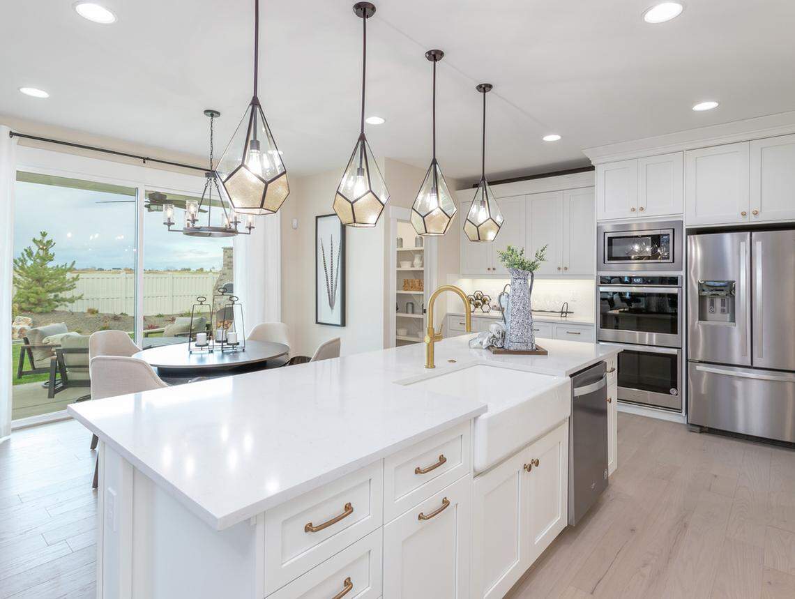 A kitchen in the new Cresta Del Sol community in Star.
