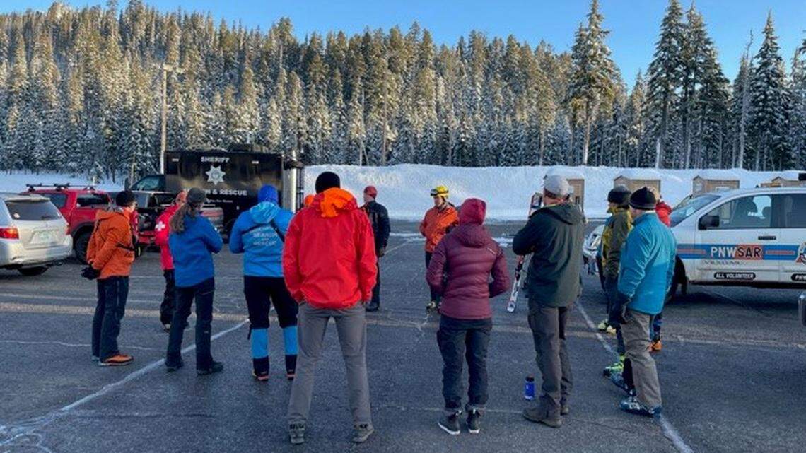 More than 40 people searched for a missing snowboarder at Mount Hood Meadows in Oregon.