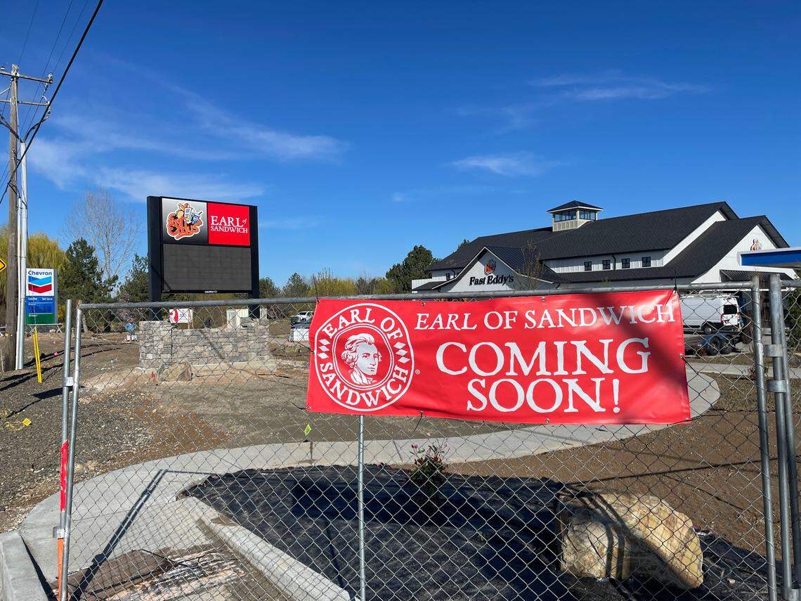 Earl of Sandwich say it’s “coming soon” to the intersection of Chinden Boulevard and Ten Mile Road.